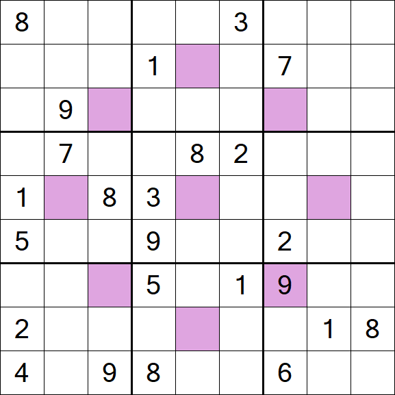 Asterisk Sudoku - Difícil