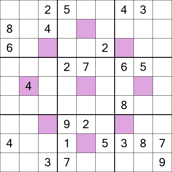 Asterisk Sudoku - Difícil