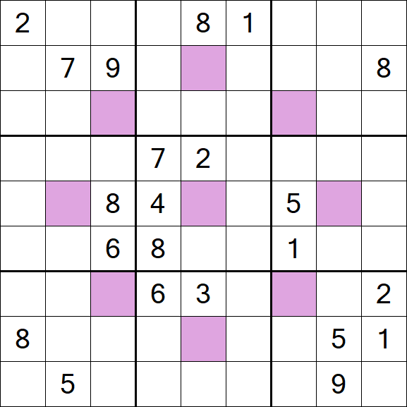 Asterisk Sudoku - Difícil