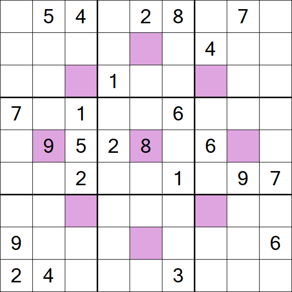 Asterisk Sudoku - Difícil