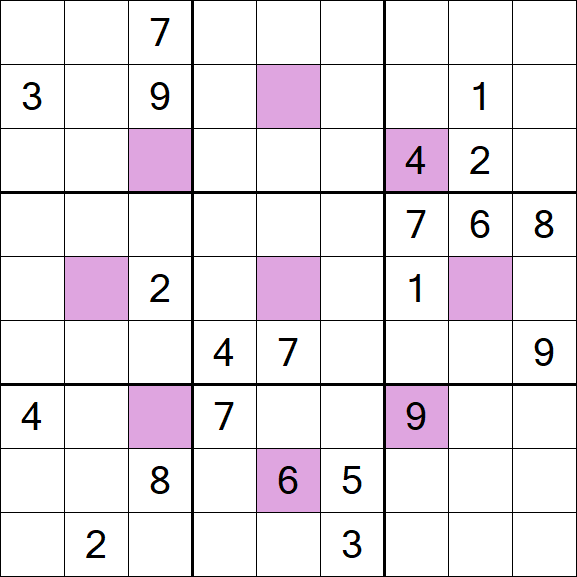 Asterisk Sudoku - Difícil