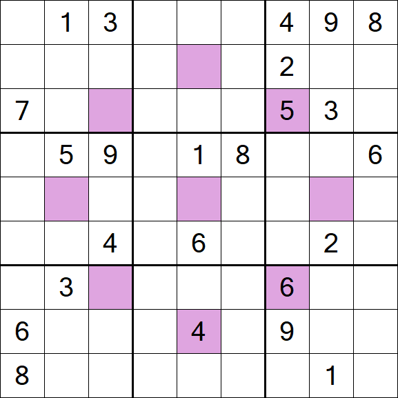Asterisk Sudoku - Difícil