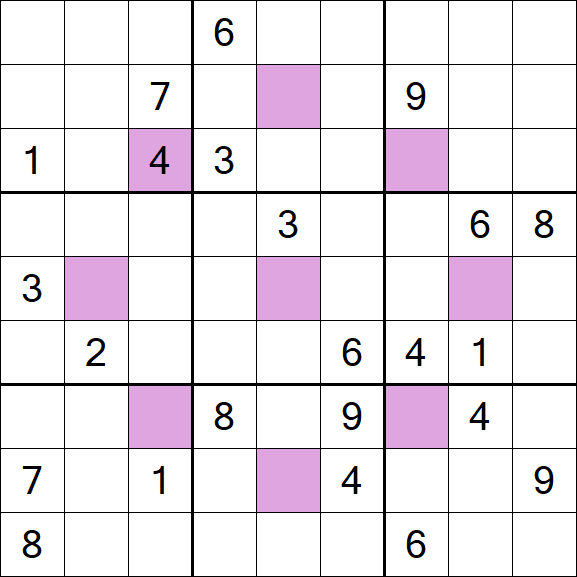 Asterisk Sudoku - Difícil