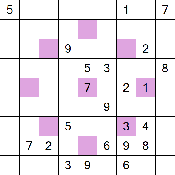 Asterisk Sudoku - Difícil