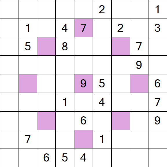 Asterisk Sudoku - Difícil