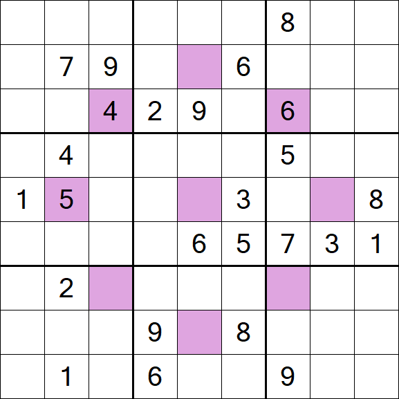 Asterisk Sudoku - Difícil