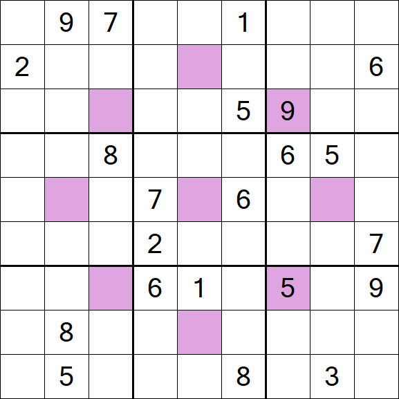 Asterisk Sudoku - Difícil