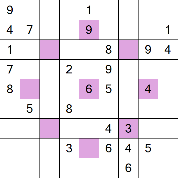 Asterisk Sudoku - Difícil