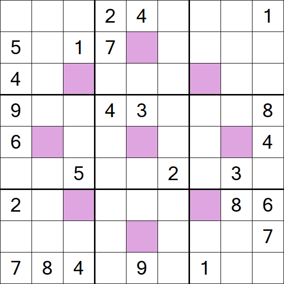 Asterisk Sudoku - Difícil