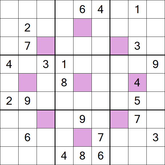 Asterisk Sudoku - Difícil