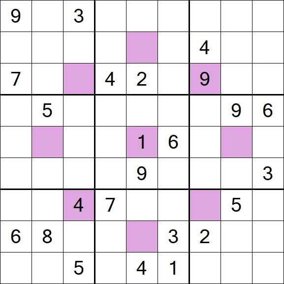 Asterisk Sudoku - Difícil