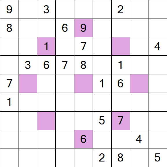 Asterisk Sudoku - Difficile