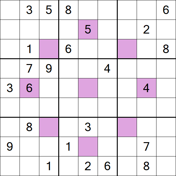 Asterisk Sudoku - Difficile