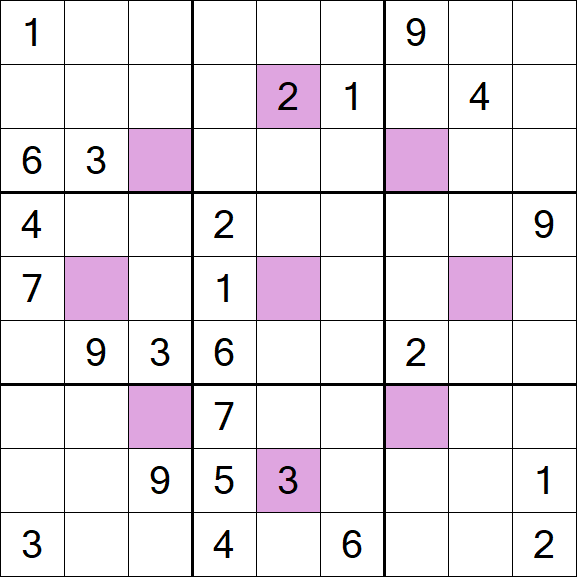 Asterisk Sudoku - Difficile