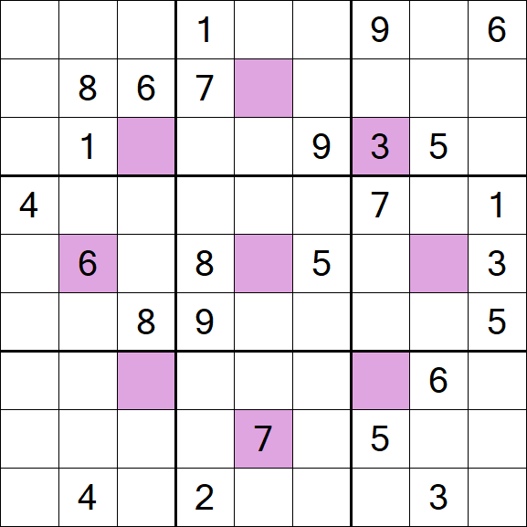 Asterisk Sudoku - Difficile