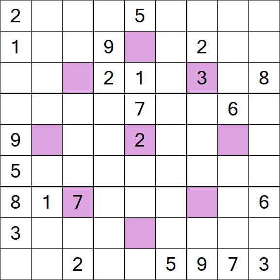 Asterisk Sudoku - Difficile