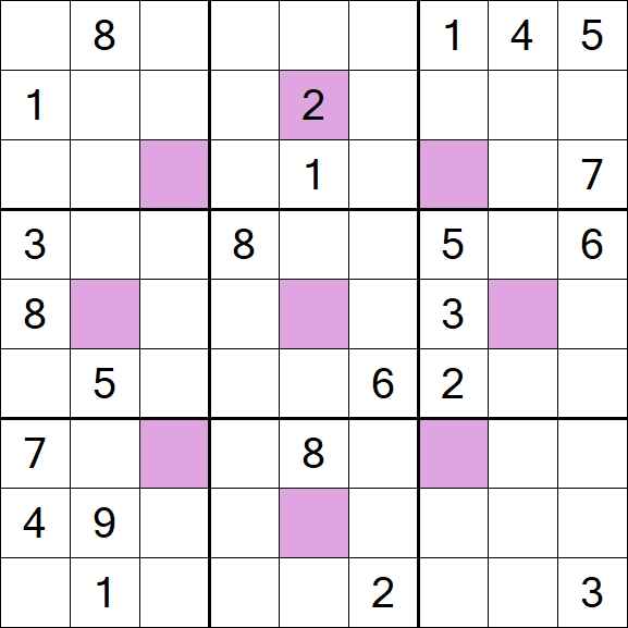 Asterisk Sudoku - Difficile