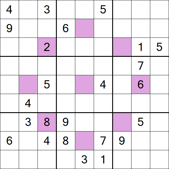 Asterisk Sudoku - Difficile