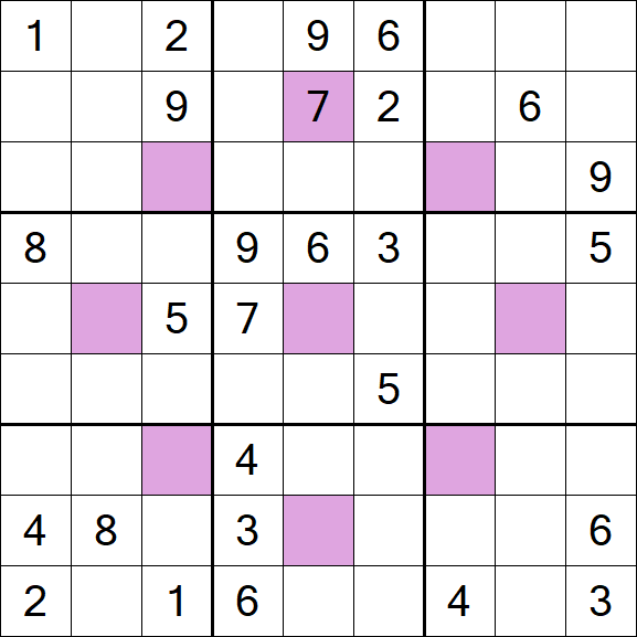 Asterisk Sudoku - Difficile