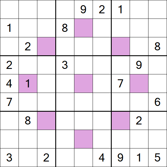 Asterisk Sudoku - Difficile