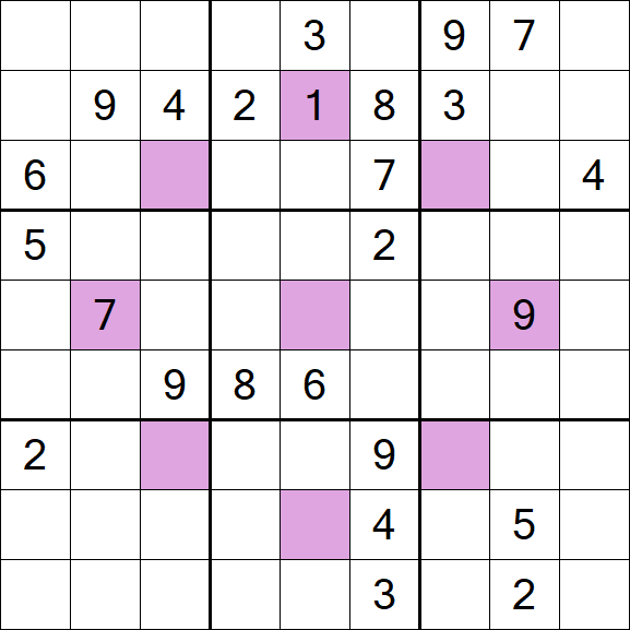 Asterisk Sudoku - Difficile