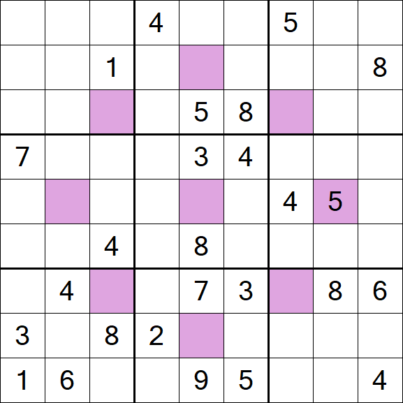 Asterisk Sudoku - Difficile
