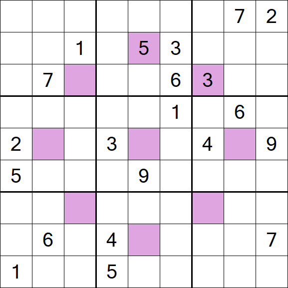 Asterisk Sudoku - Difficile