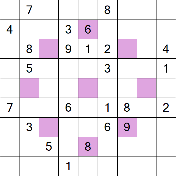 Asterisk Sudoku - Difficile