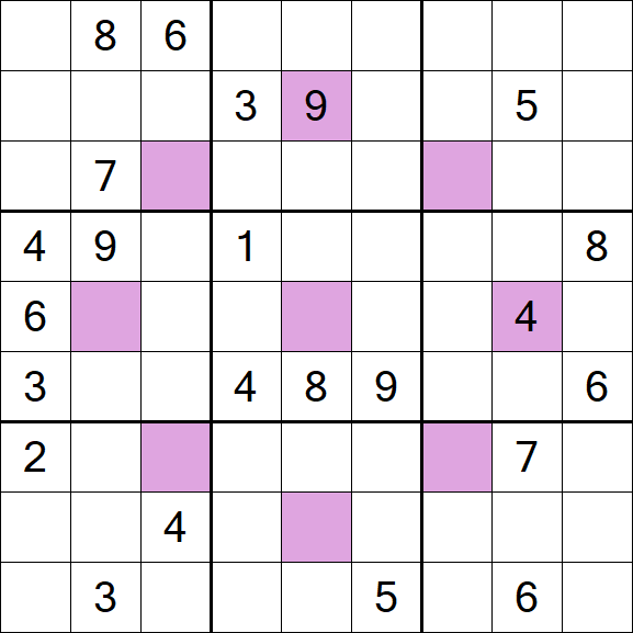 Asterisk Sudoku - Difficile