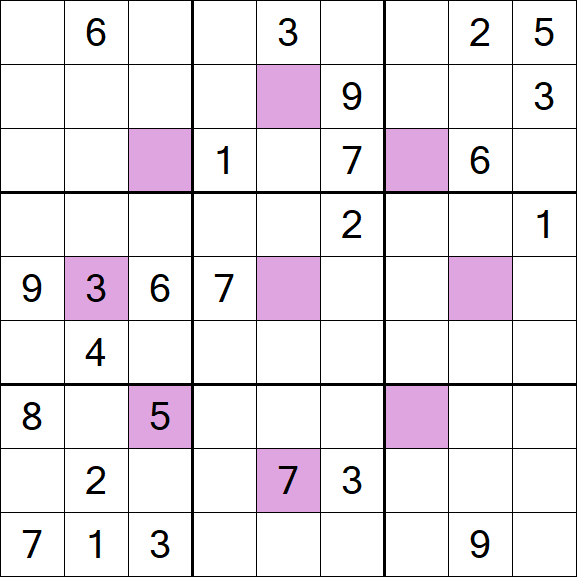 Asterisk Sudoku - Difficile