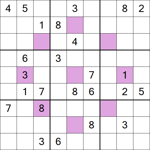Asterisk Sudoku - Difficile