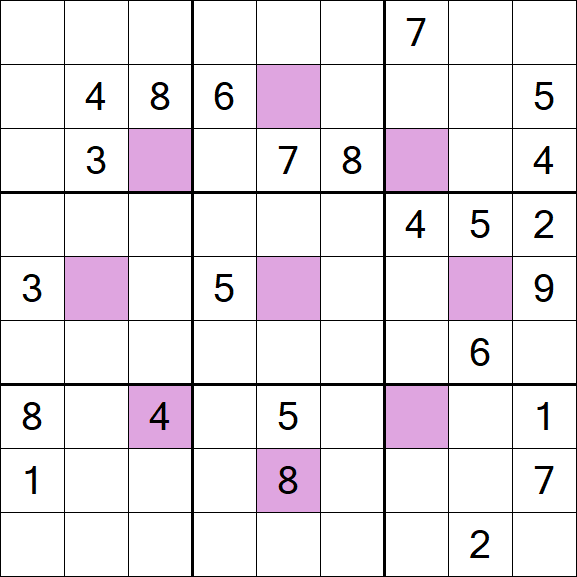 Asterisk Sudoku - Difficile