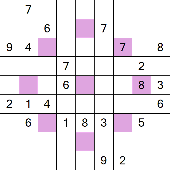 Asterisk Sudoku - Difficile