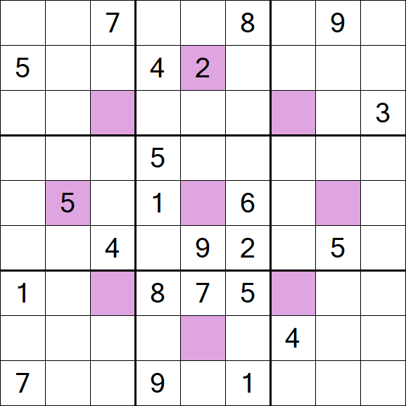 Asterisk Sudoku - Difficile