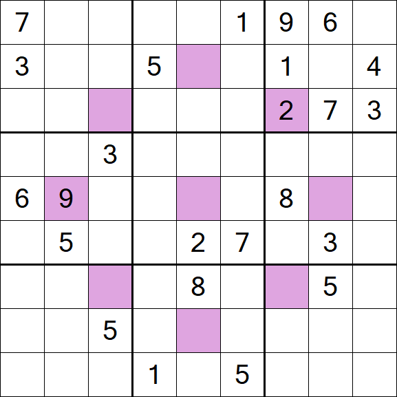 Asterisk Sudoku - Difficile