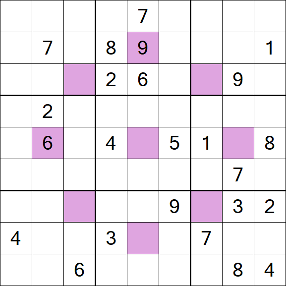 Asterisk Sudoku - Difficile