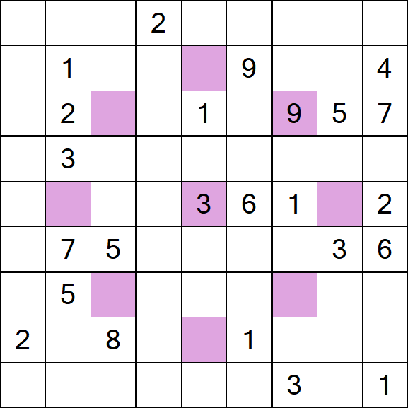 Asterisk Sudoku - Difficile