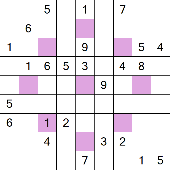 Asterisk Sudoku - Difficile