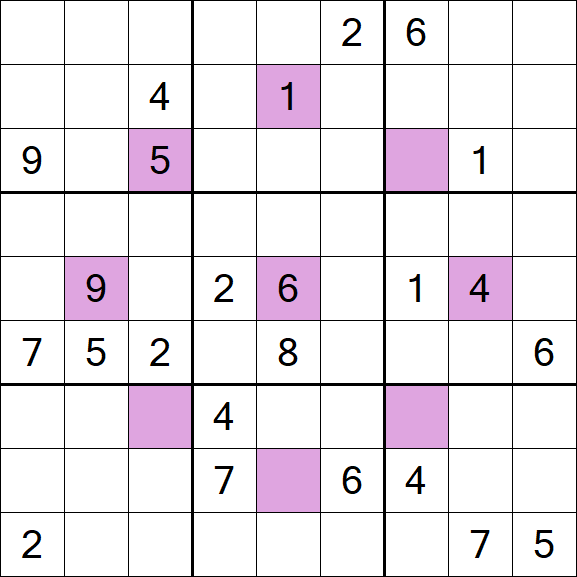 Asterisk Sudoku - Difficile