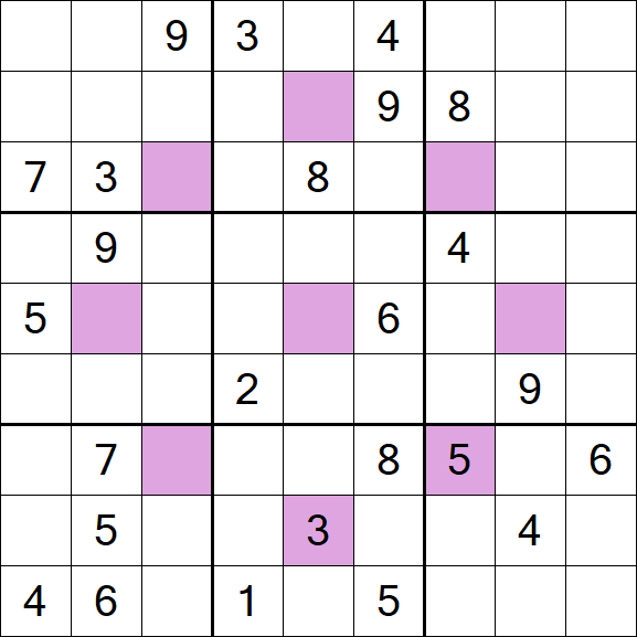 Asterisk Sudoku - Difficile