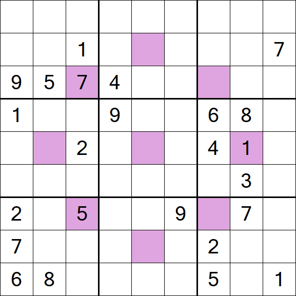 Asterisk Sudoku - Difficile