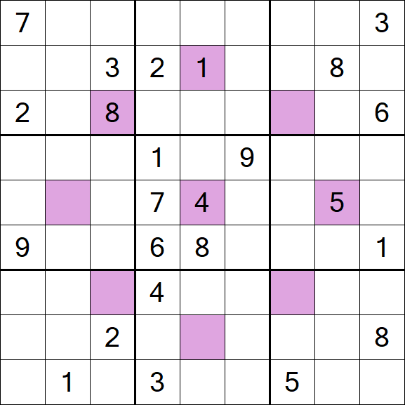 Asterisk Sudoku - Difficile