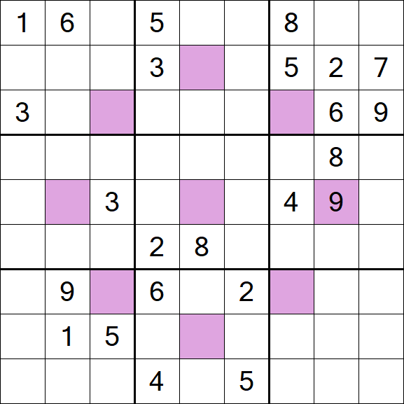 Asterisk Sudoku - Difficile