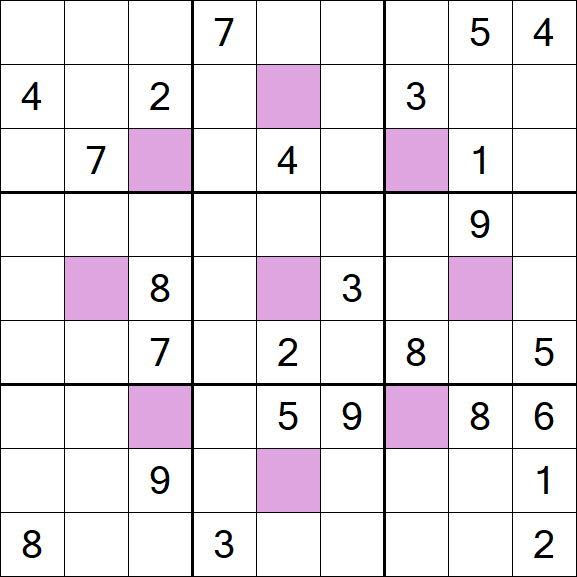 Asterisk Sudoku - Difícil