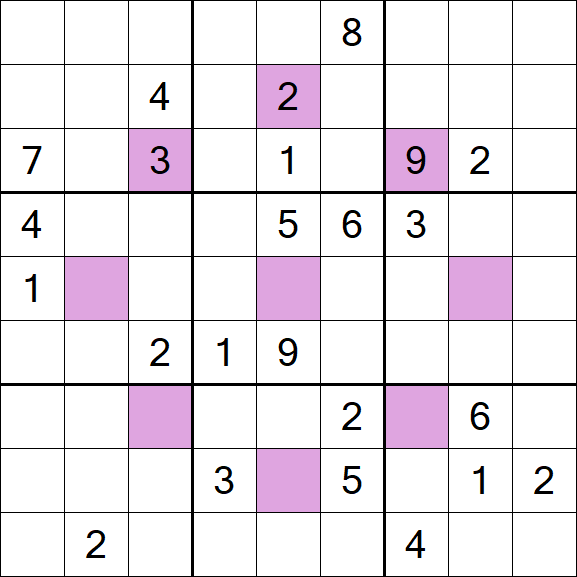 Asterisk Sudoku - Difficile