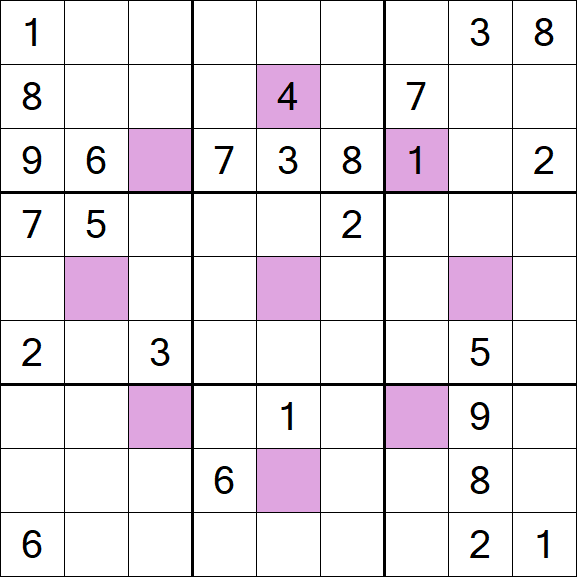 Asterisk Sudoku - Difficile