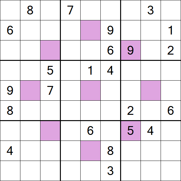 Asterisk Sudoku - Difficile