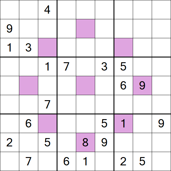 Asterisk Sudoku - Difícil