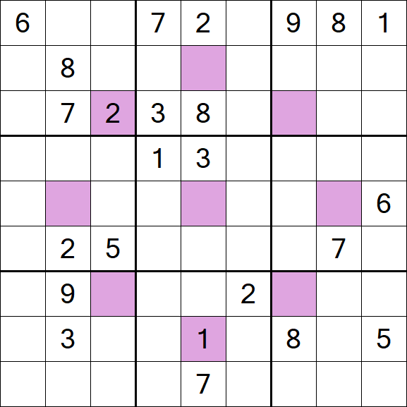 Asterisk Sudoku - Difficile