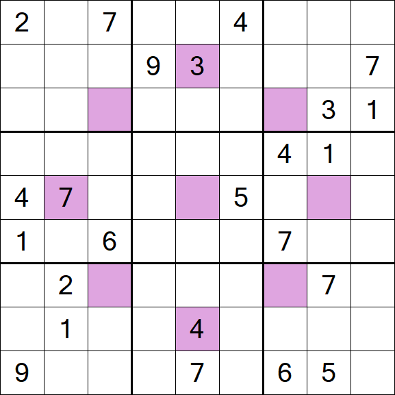 Asterisk Sudoku - Difficile